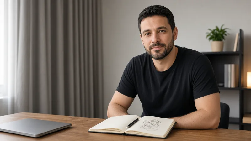 Founder at a desk with a notebook — already have an idea